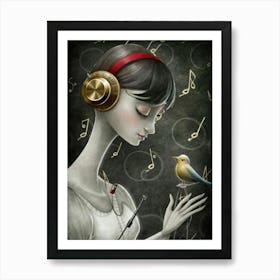 Bird In Ear Art Print