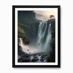 Huangguoshu Waterfall, China Realistic Photograph (1) Art Print