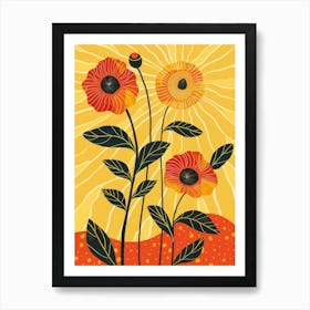 Poppies In The Sun 2 Art Print