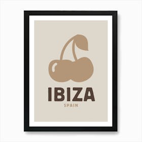 Ibiza Spain Neutral Print Art Print