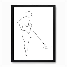 Standing Nude 4 Art Print