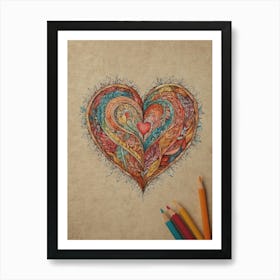 Heart Of Love 19 Art Print