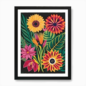 Tropical Flowers 9 Art Print