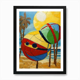 Funny Beach-Sunshine Delights Art Print