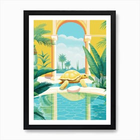 Abstract Turtle Art Nouveau Art Print