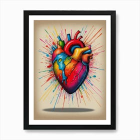 Heart Of Gold Art Print