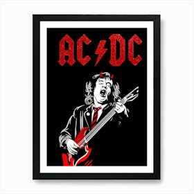 angus young Ac/Dc Art Print