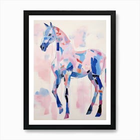 Playful Illustration Of Horse For Kids Room 2 Art Print