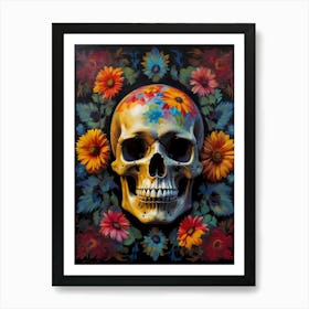 Day Of The Dead Skull 1 Art Print