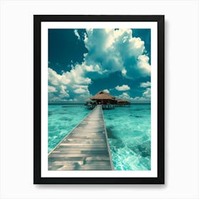 Pier To The Sea Art Print