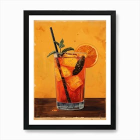 Aperol Spritz Orange 16 Art Print