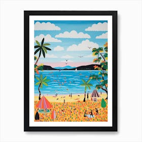 Tanjung Rhu Beach, Langkawi Island, Malaysia, Matisse And Rousseau Style 3 Art Print