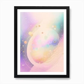 Asteroid Belt Gouache Space Poster