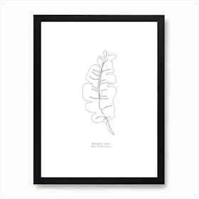 Banana Leaf Art Print