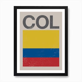 Columbia Flag Art Print