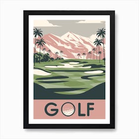Golf Course In Palm Springs Art Print