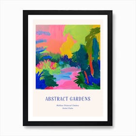 Colourful Gardens Matthaei Botanical Gardens Usa 2 Blue Poster Art Print