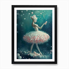 Marshmallow Ballerina 5 Art Print