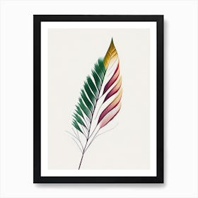 Cypress Leaf Abstract 2 Art Print