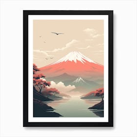 Mount Fuji Japan 3 Hiking Trail Landscape Art Print