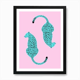 Two Cheetahs Art Print