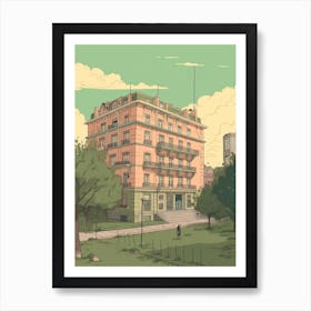 Buenos Aires Argentina Travel Illustration 3 Art Print