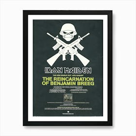 Ron Maiden A Matter Of Life And Death Crossed Guns Back Patch 2011 Art Print