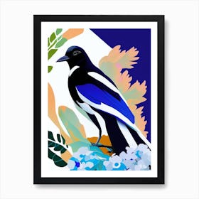 Magpie Pop Matisse 3 Bird Art Print