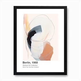 World Tour Exhibition, Abstract Art, Berlin, 1960 5 Art Print