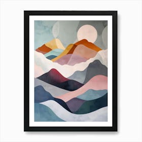 Abstract Mountain Landscape 4 Art Print