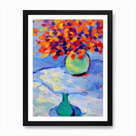 Flowers On A Table Matisse Inspired Flower Art Print