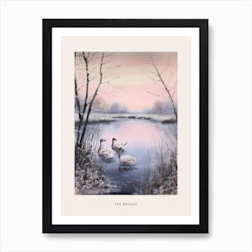 Dreamy Winter National Park Poster  The Broads England 1 Art Print