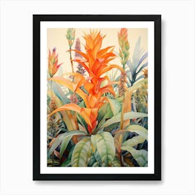 Tropical Plant Painting Dracaena 1 Art Print