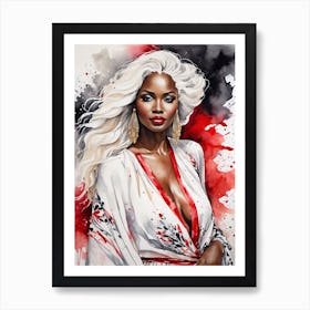 White Woman Art Print