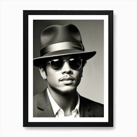 Man In A Fedora Art Print