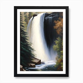Albion Falls, Canada Peaceful Oil Art 1 Art Print