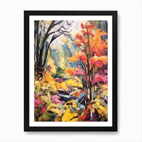 Autumn Gardens Painting Vandusen Botanical Garden Canada Art Print