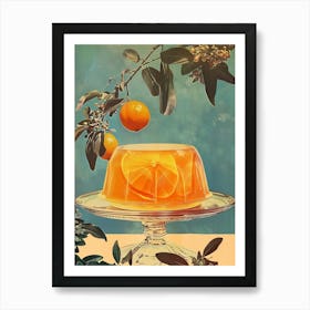 Orange Jelly Retro Collage 2 Art Print