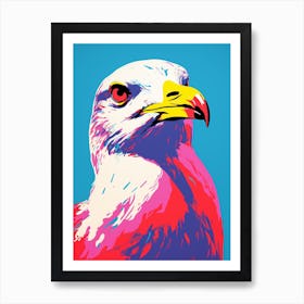 Andy Warhol Style Bird Seagull 1 Art Print