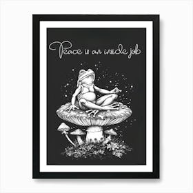 Peace Frog Art Print