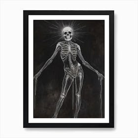 Dance With Death Skeleton Painting (83) Art Print