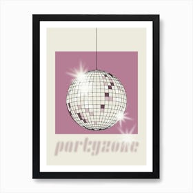 Celebrate The 80s Partyzone Pink Art Print