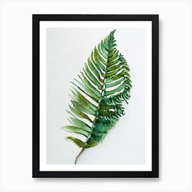 Felt Fern Watercolour Art Print