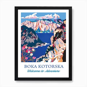 Boka Kotorska, Montenegro Art Print