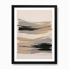 Muted Neutrals Abstract 11 Living Room Art Print (3) Art Print