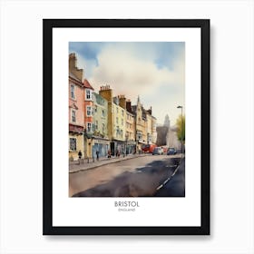 Bristol Watercolour Travel Poster 3 Art Print