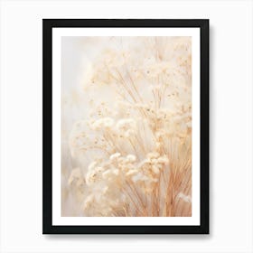 Boho Dried Flowers Babys Breath 4 Art Print