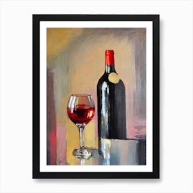 Côtes De Provence Rosé Oil Painting Cocktail Poster Art Print