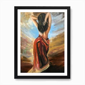 woman body art Art Print