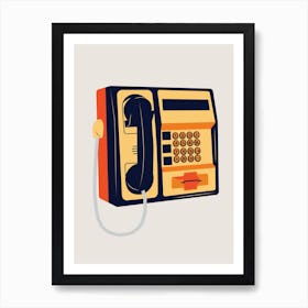 Retro Telephone Art Print